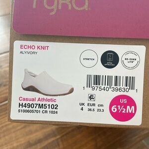 Ryka Echo Knit Slip-On Shoes in Alivory